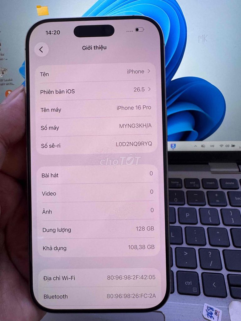 iPhone 16 Pro 128GB Natural Titanium. Mua bán Điện thoại tại Quận 6 Tp Hồ Chí Minh được đăng bởi QUỐC THIÊN BÁN GÓP 0 ĐỒNG  hình 1