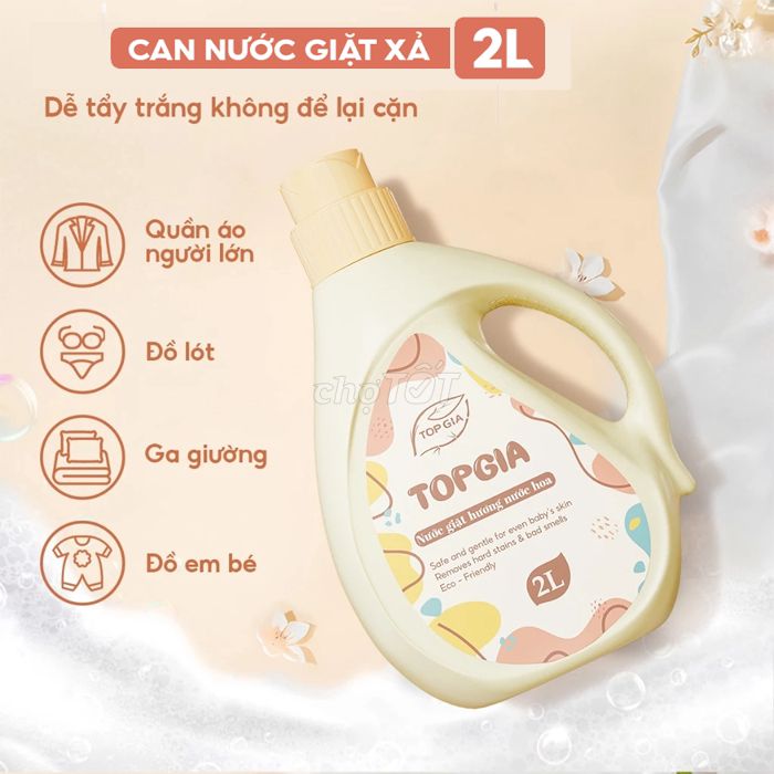 CAN NƯỚC GIẶT XẢ QUẦN ÁO SẮC HƯƠNG TOPGIA