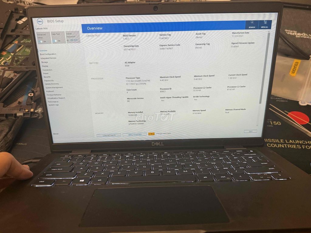 Dell Latitude 7420 i5-1145G7 16GB Like New. Mua bán Laptop tại Quận Thanh Xuân Hà Nội được đăng bởi Civol hình 1