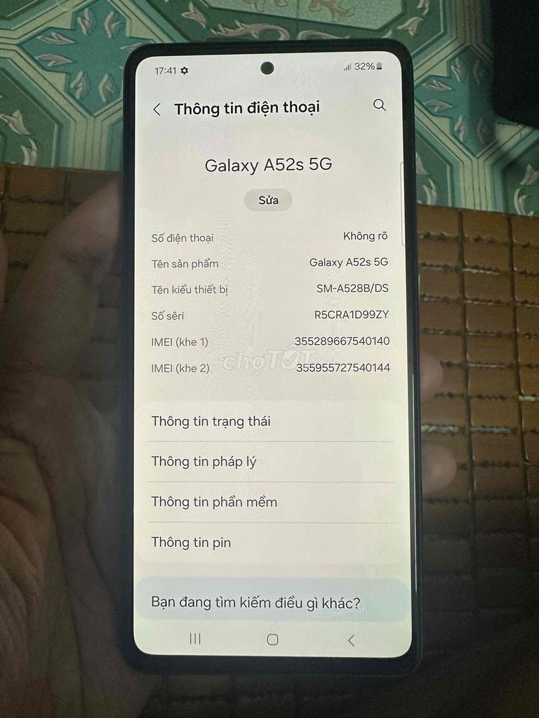 Samsung Galaxy A52s 5G 128GB Xanh Lá. Mua bán Điện thoại tại Quận 12 Tp Hồ Chí Minh được đăng bởi QK hình 1