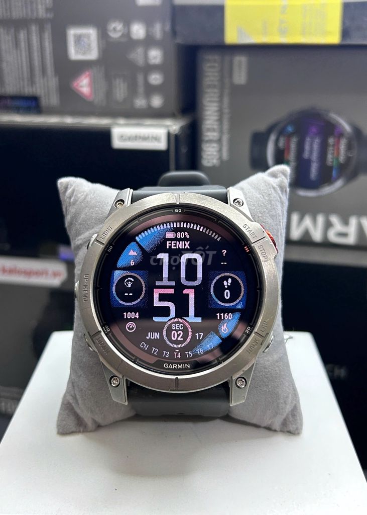 Garmin Fenix 7X Pro Sapphire Solar Xám Titanium. Mua bán Thiết bị đeo thông minh tại Quận Nam Từ Liêm Hà Nội được đăng bởi Cường Garmin  hình 1