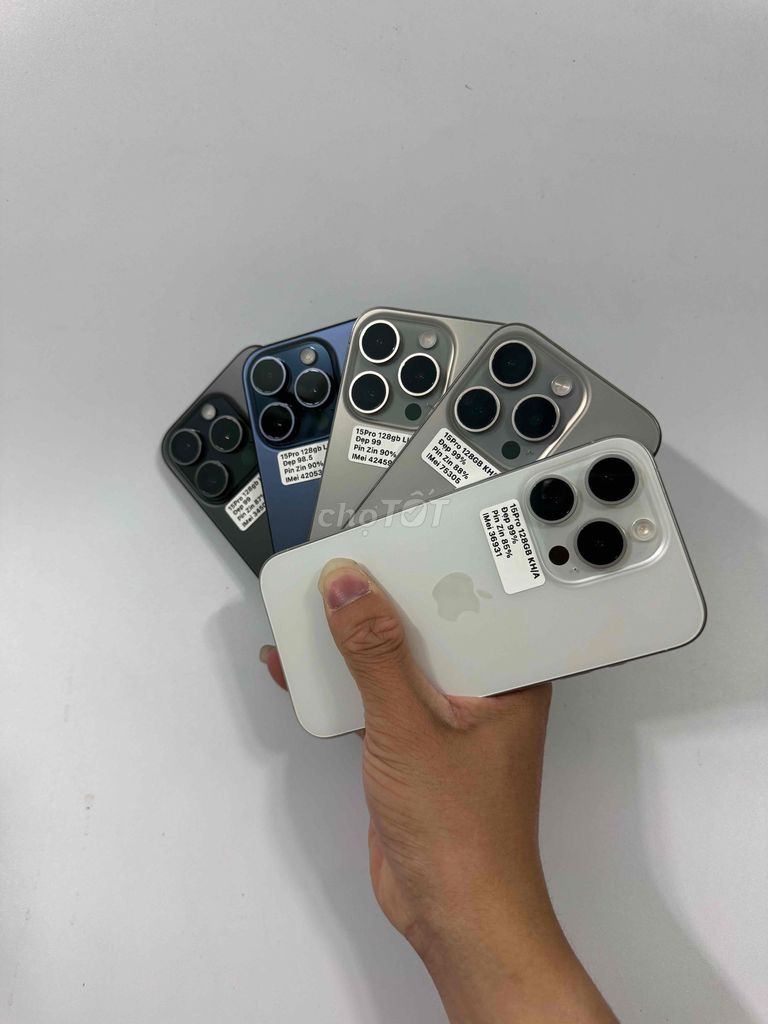 iPhone 15 Pro 128GB Trắng Đã sử dụng. Mua bán Điện thoại tại Huyện Trảng Bom Đồng Nai được đăng bởi Công Chính hình 1