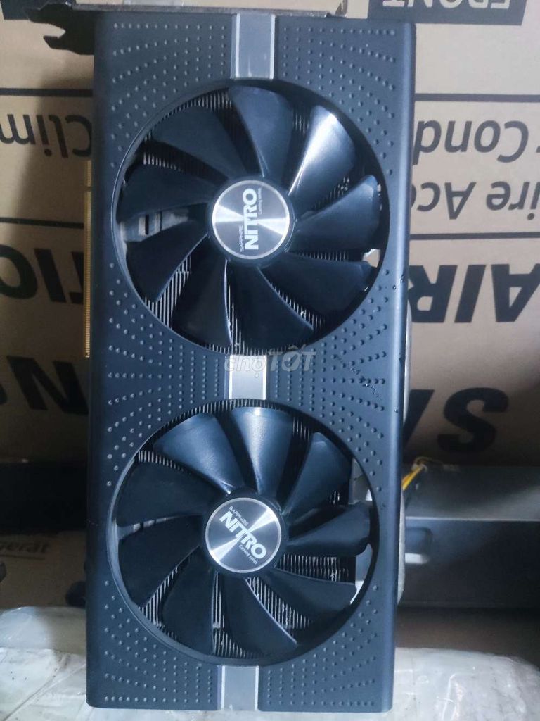 Rx570 4gb Nitro sapphire có led. Zin tem back ok