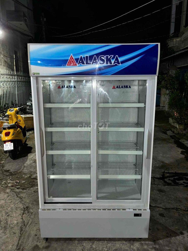 tủ mát 2 cánh Alaska 800L dàn lạnh đồng nguyên zin