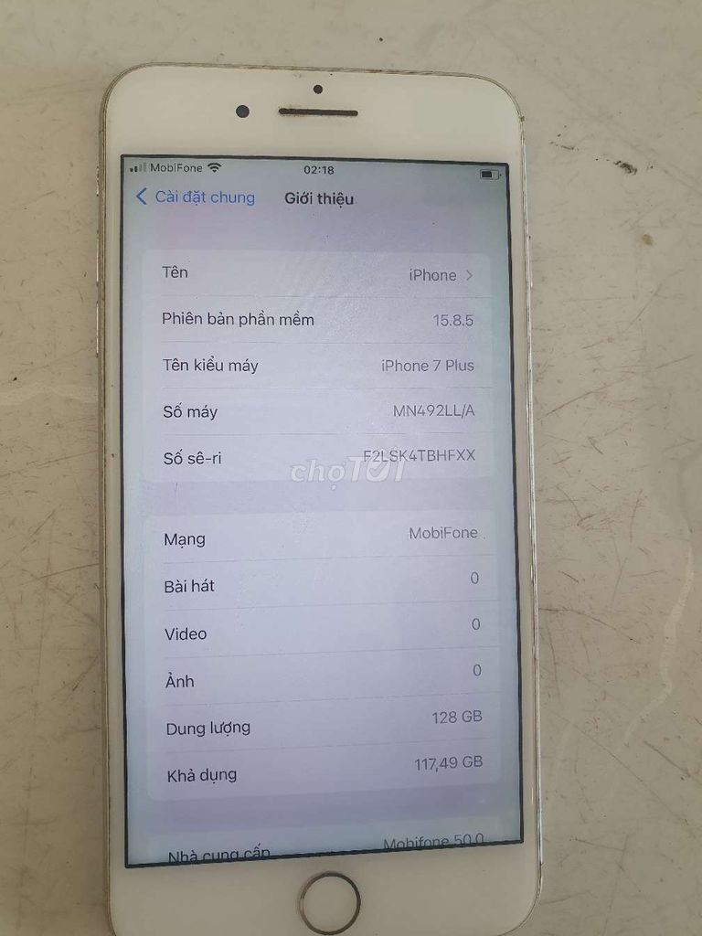 iPhone 7 Plus 128GB Bạc. Mua bán Điện thoại tại Quận Bình Thạnh Tp Hồ Chí Minh được đăng bởi Ngọc Như Quang hình 1