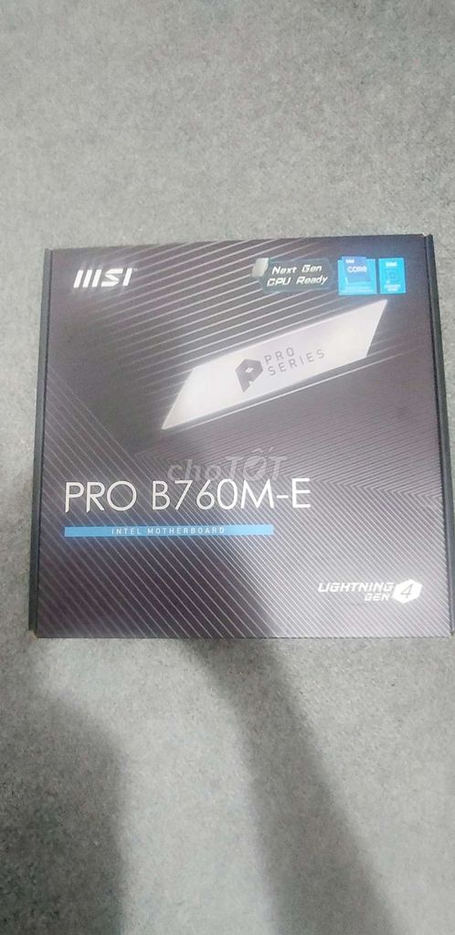 Bo mạch chủ MSI PRO B760M-E DDR5 Đen. Mua bán Linh kiện (RAM, Card...) tại Huyện Tam Nông Đồng Tháp được đăng bởi  Minh Nhưt hình 1