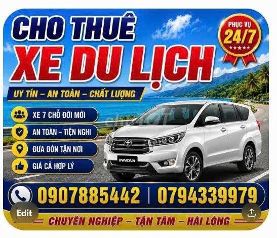 Dịch vụ cho thuê xe Toyota Innova 7 chỗ. Dịch vụ tại Huyện Thới Lai Cần Thơ được đăng bởi Bin Nguyễn hình 1
