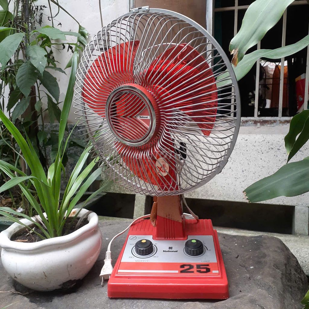 Quạt nhật xưa national cánh 25. Mua bán Quạt tại Quận 6 Tp Hồ Chí Minh được đăng bởi Điện máy Nhật VIP AN KHÁNH hình 1