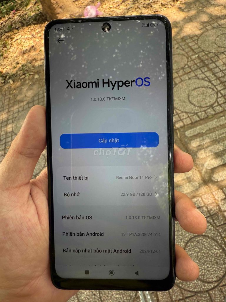 Xiaomi Redmi Note 11 Pro 128GB Xanh. Mua bán Điện thoại tại Quận 7 Tp Hồ Chí Minh được đăng bởi Bá Long hình 1