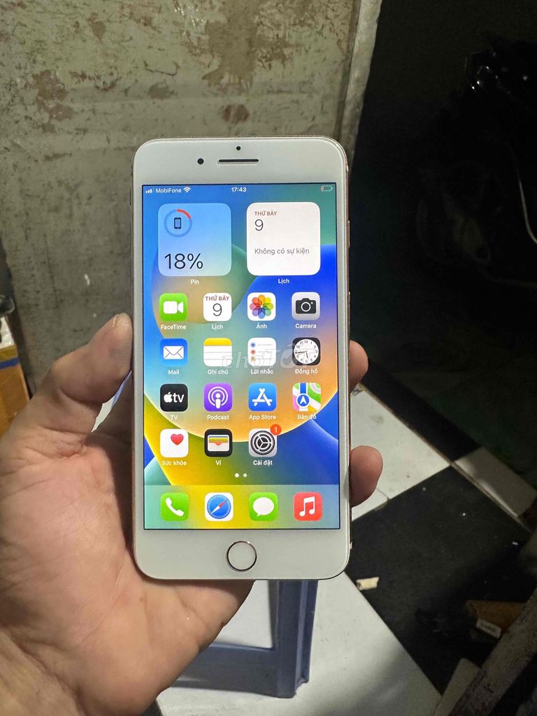 Apple iPhone 8 Plus 64GB Vàng hồng. Mua bán Điện thoại tại Thành phố Biên Hòa Đồng Nai được đăng bởi Thu bằng giá bán hình 1