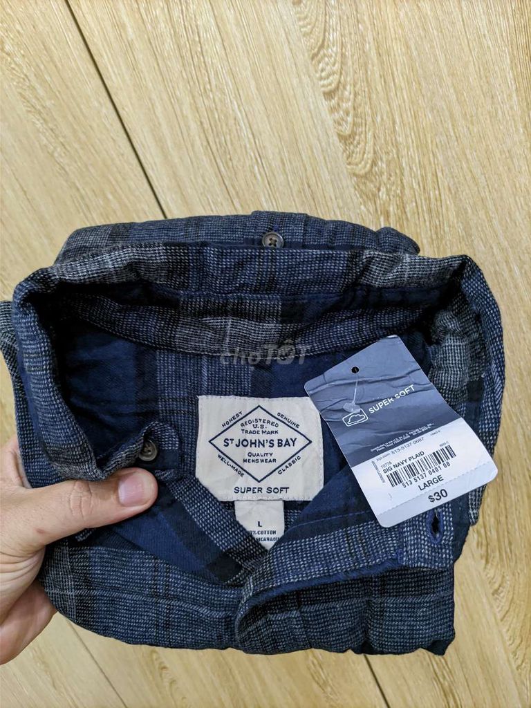 Áo sơ mi nam (hãng St. Johns Bay) VIP size L mới. Mua bán Quần áo tại Quận Tân Phú Tp Hồ Chí Minh được đăng bởi Thanh lý đồ tùm lum  hình 1