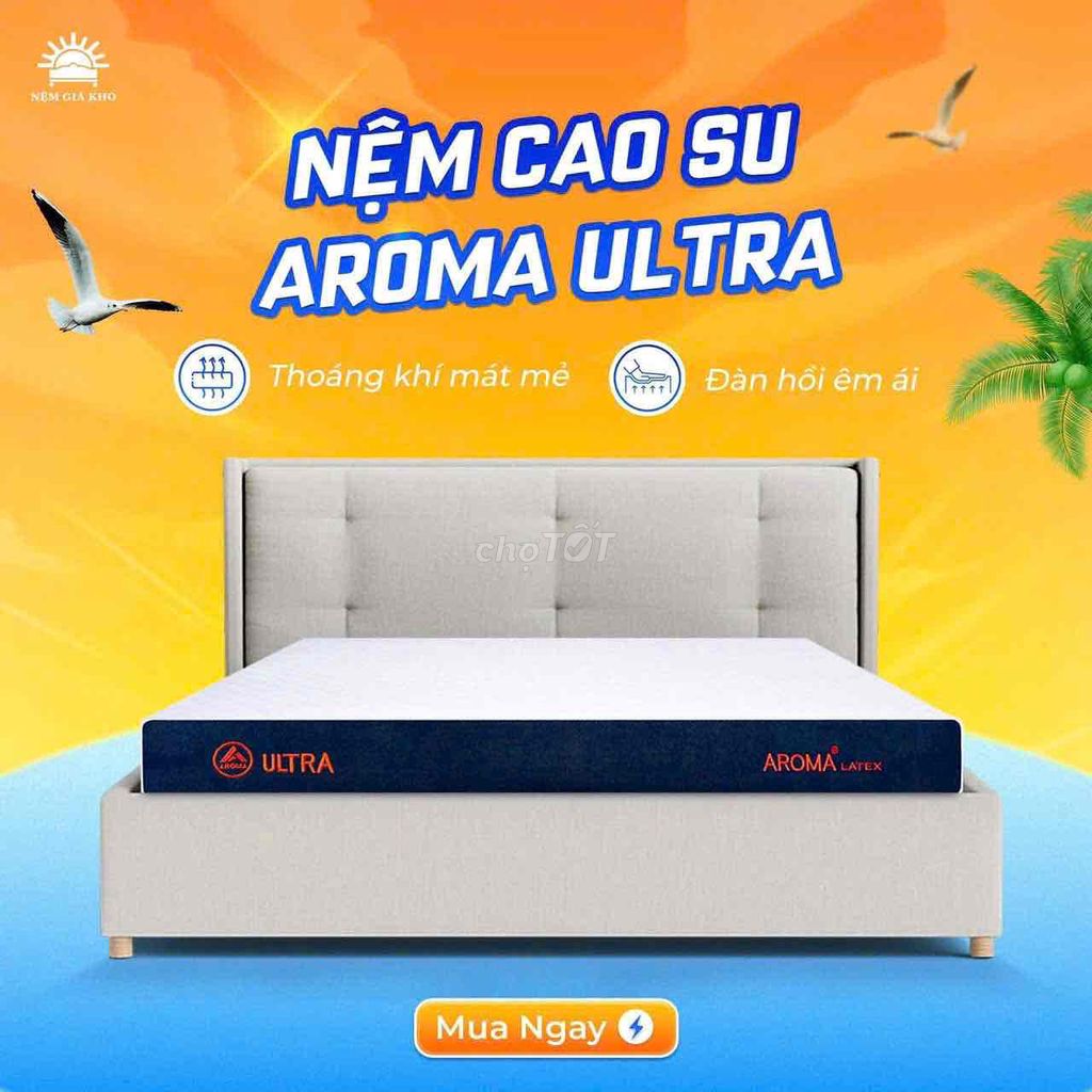 Nệm Cao Su AROMA ULTRA. Mua bán Giường, chăn ga gối nệm tại Thành phố Long Xuyên An Giang được đăng bởi Nệm Giá Kho Mỹ Xuyên hình 1