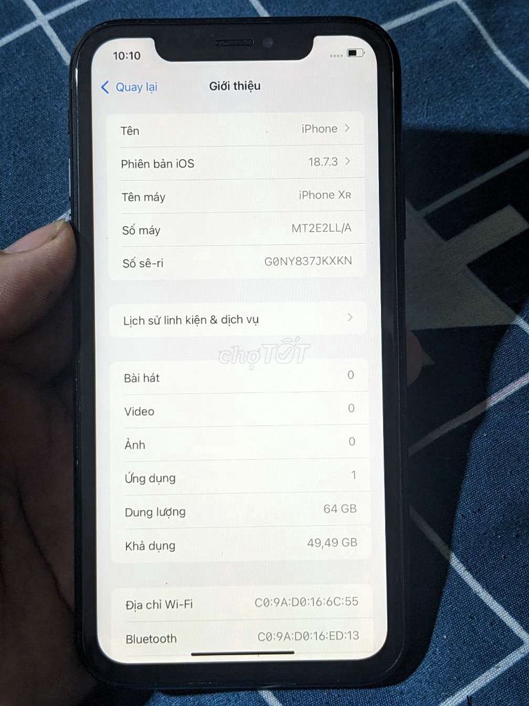 iPhone XR 64GB Đen Đã qua sử dụng. Mua bán Điện thoại tại Quận Nam Từ Liêm Hà Nội được đăng bởi Hoàng Đông hình 1
