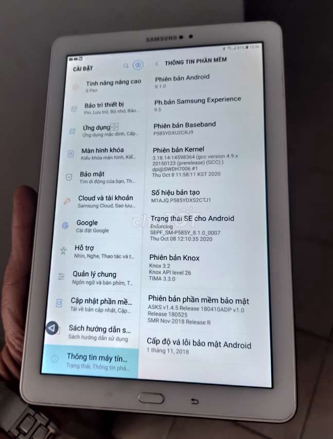 Samsung tab a 10.1 ram3gb/16gb máy còn mới