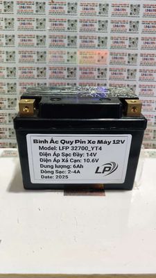 Bình Ắc Quy Pin Đề Xe Máy Mới 12V - 6Ah. Mua bán Phụ tùng xe tại Huyện Mỏ Cày Bắc Bến Tre được đăng bởi Thiết Bị Pin Cầm Tay