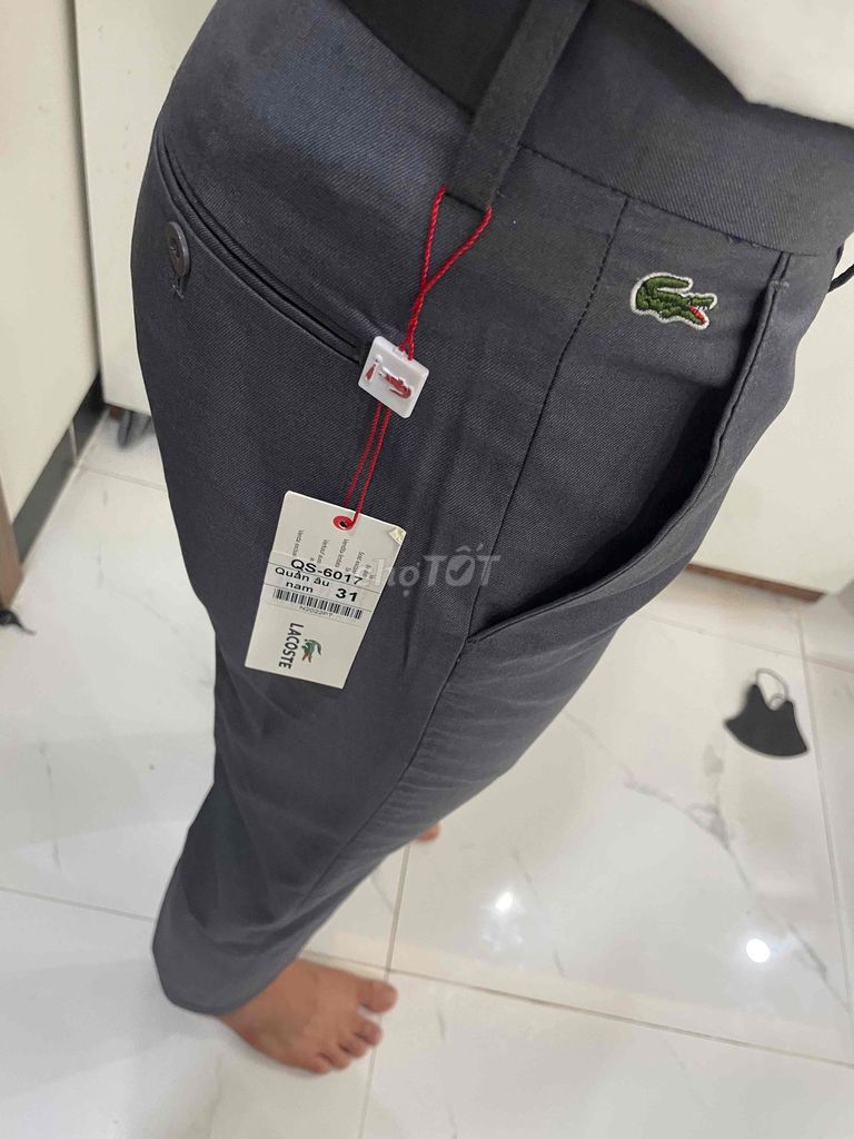 Quần âu nam Lacoste vải mềm mại. Mua bán Quần áo tại Quận Hà Đông Hà Nội được đăng bởi May Ng hình 1