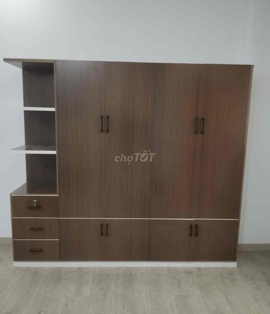 Tủ quần áo nhựa Đài Loan Nâu 1m8x2m05x47cm. Mua bán Tủ, kệ gia đình tại Thành phố Dĩ An Bình Dương được đăng bởi Hong Le hình 1