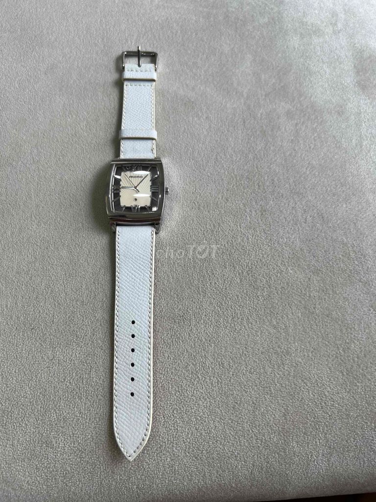 Đồng hồ Mono dây da Nhật Bản Nâu Trắng. Mua bán Đồng hồ tại Quận Long Biên Hà Nội được đăng bởi Vũ Hoàng Anh hình 1
