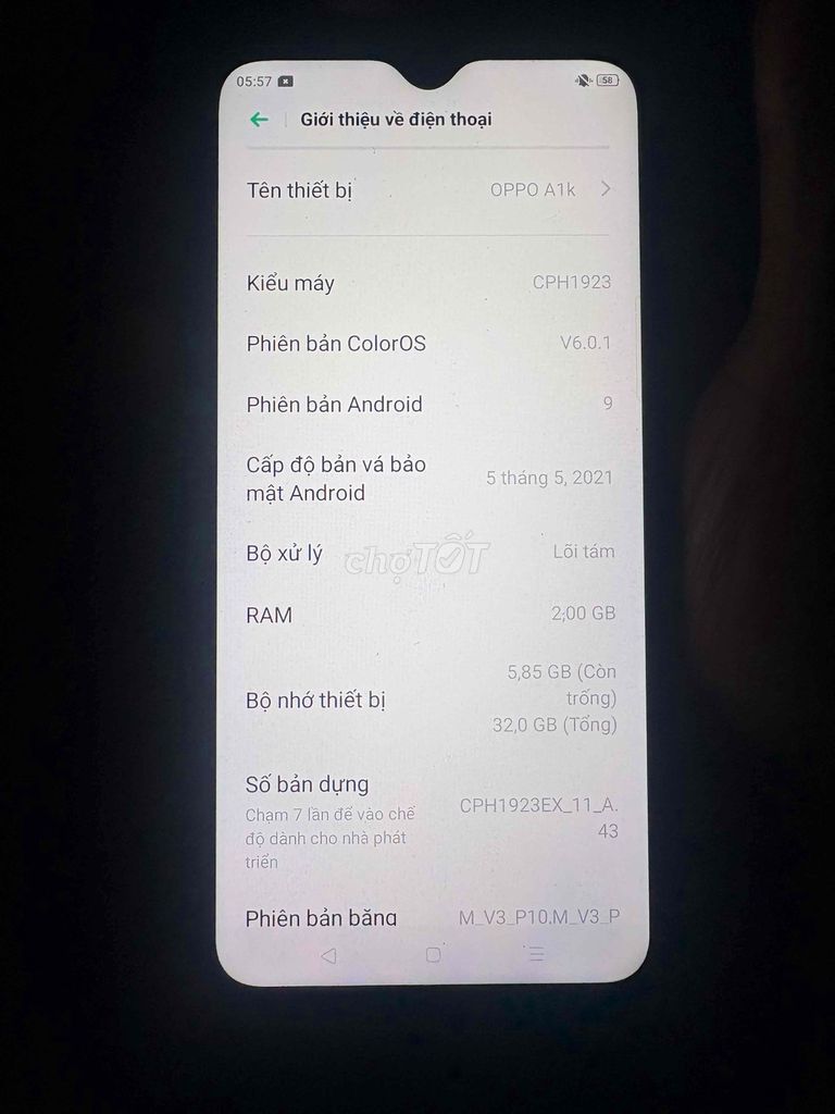 OPPO A1k 32GB. Mua bán Điện thoại tại Quận Nam Từ Liêm Hà Nội được đăng bởi Trung hình 1