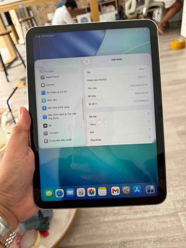 Apple iPad (thế hệ 10) Bạc bypass. Mua bán Máy tính bảng tại Quận 10 Tp Hồ Chí Minh được đăng bởi nguyên đoàn hình 1