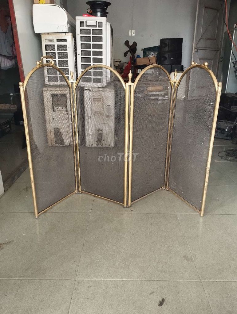 Bình phong chắn lò sưởi Đồng thau Vàng 4 cánh. Mua bán Nội thất, đồ gia dụng khác tại Thành phố Thủ Đức Tp Hồ Chí Minh được đăng bởi dao canh hình 1