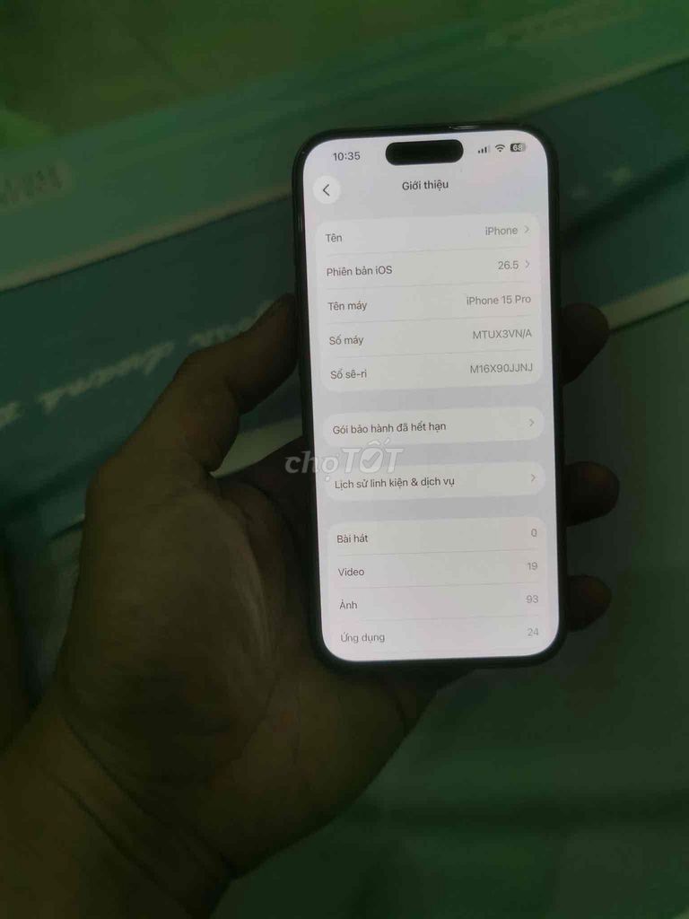 Apple iPhone 15 Pro 128GB VN/A Có gl !. Mua bán Điện thoại tại Quận Bình Tân Tp Hồ Chí Minh được đăng bởi dương tuấn mạnh hình 1