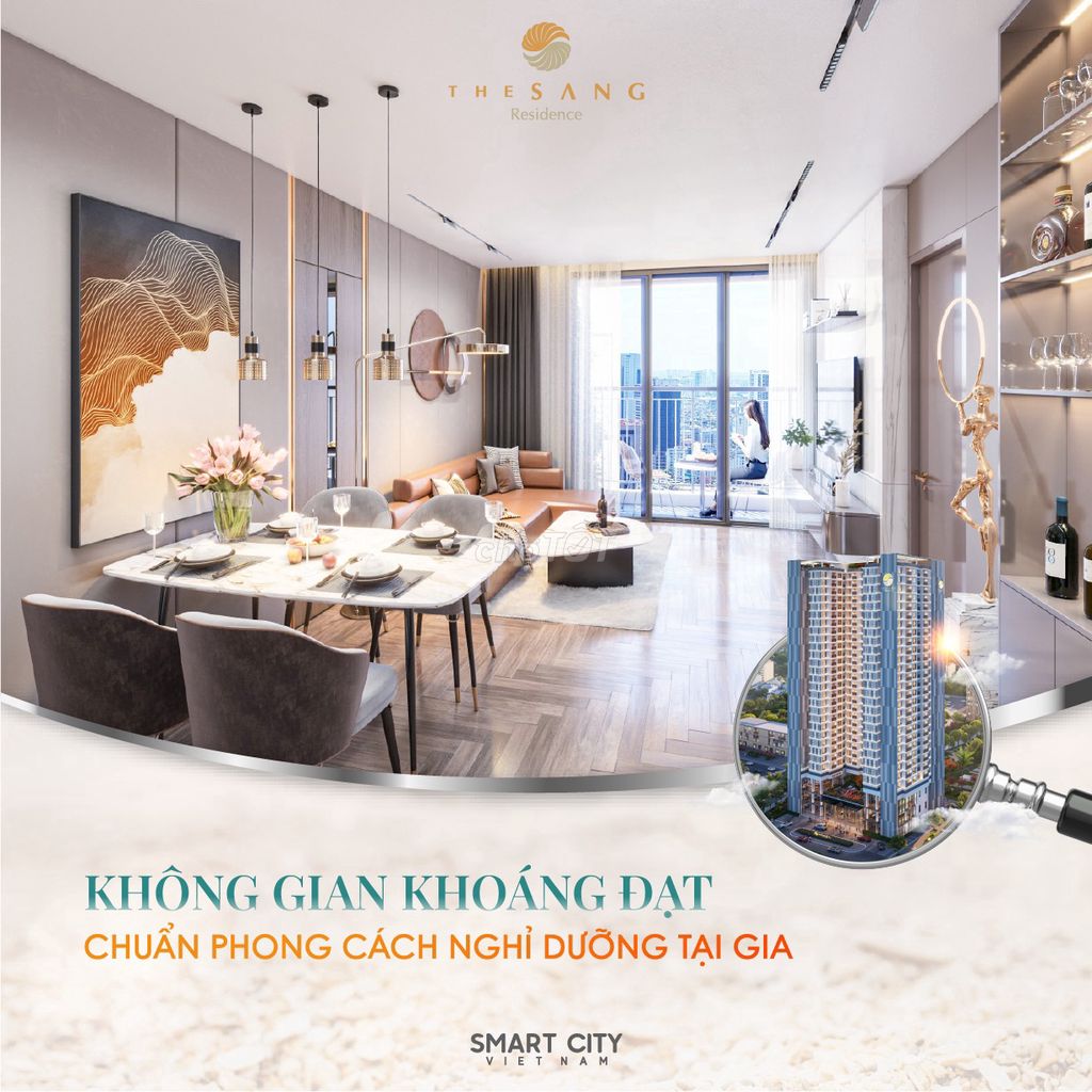 CẦN BÁN NHANH CĂN HỘ 1 PHÒNG NGỦ,VIEW TRỰC BIỂN TẠI THE SANG RESIDENCE