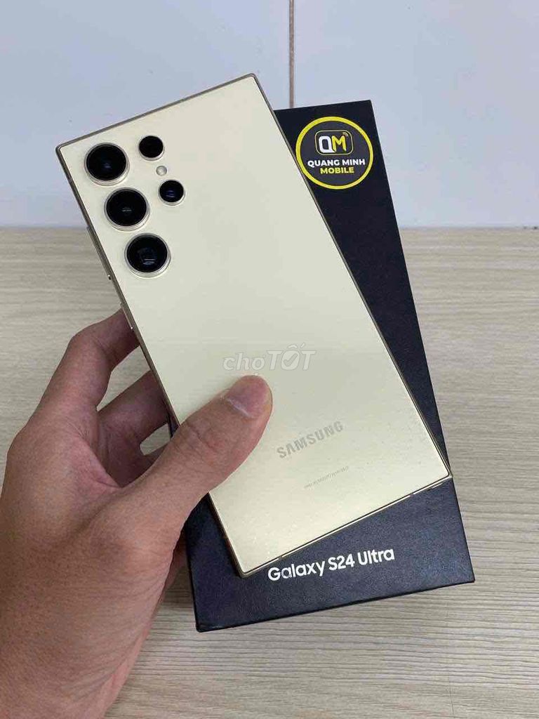 Samsung S24 Ultra 256GB Vàng. Mua bán Điện thoại tại Quận Gò Vấp Tp Hồ Chí Minh được đăng bởi Quang Minh Mobile  hình 1