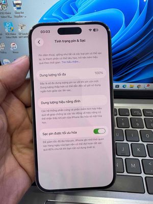 Apple iPhone 14 Pro 256GB Vàng 98% pin 100%