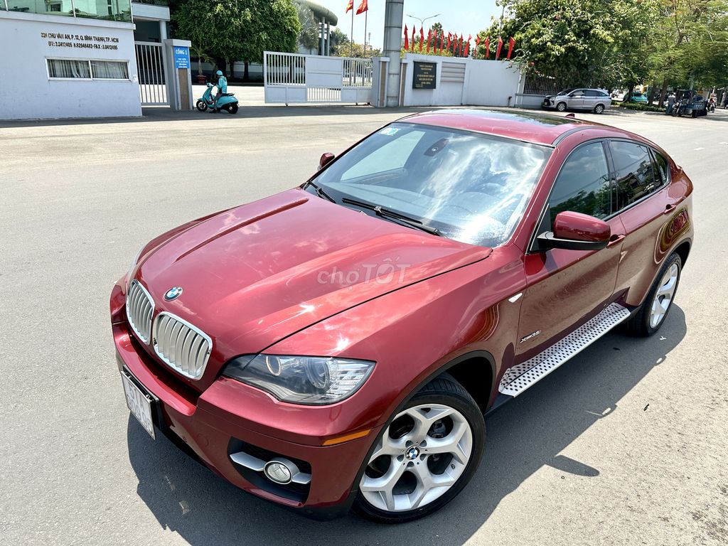 Bmw X6 3.0 nhập mỹ 2009 màu đỏ zin hàng full cốp