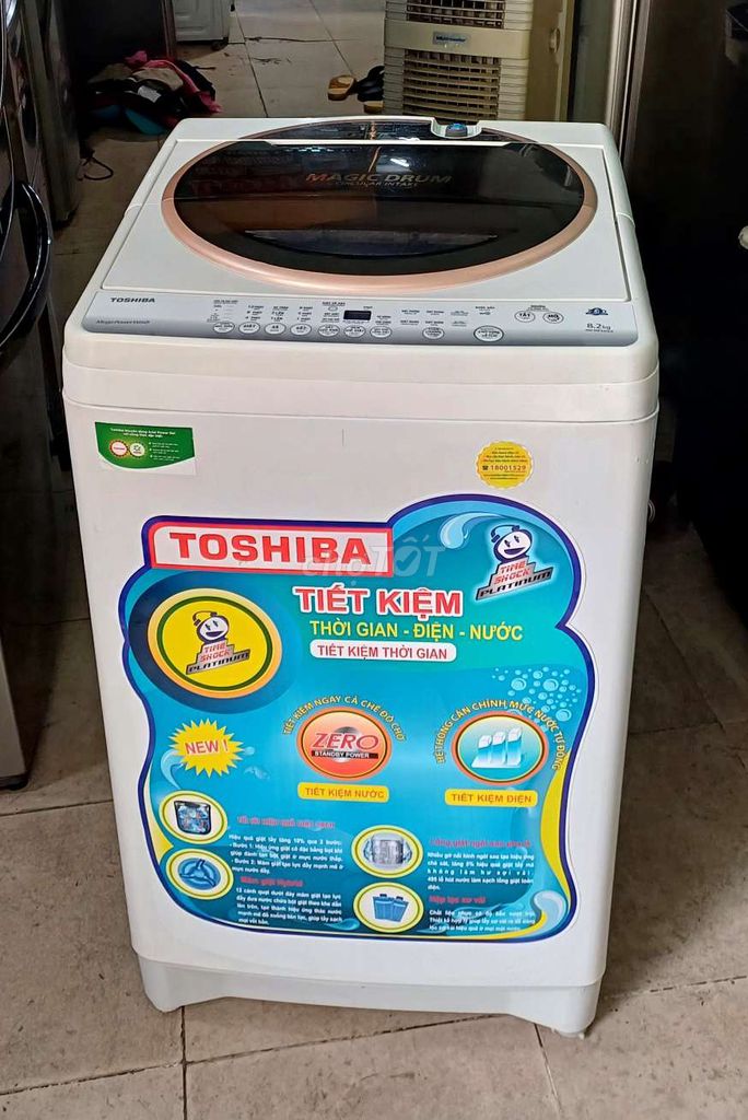 Máy giặt toshiba 8.2kg zin bảo hành 3 tháng