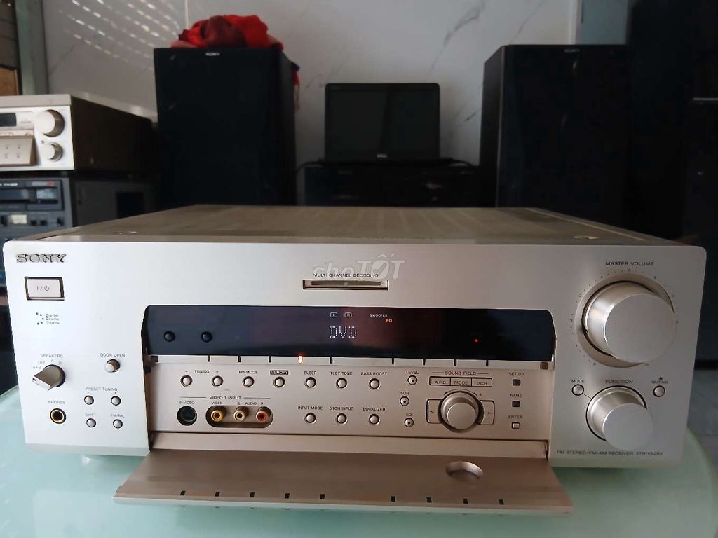Amply Sony V828 hoạt động tốt, máy đẹp tiếng hay. Mua bán Tivi, Âm thanh tại Quận Tân Phú Tp Hồ Chí Minh được đăng bởi Đăng Nguyên  hình 1