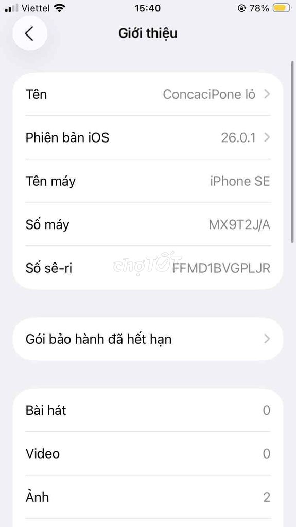 Apple iPhone SE 2020 100%. Mua bán Điện thoại tại Huyện Tịnh Biên An Giang được đăng bởi Nguyễn jack  hình 1