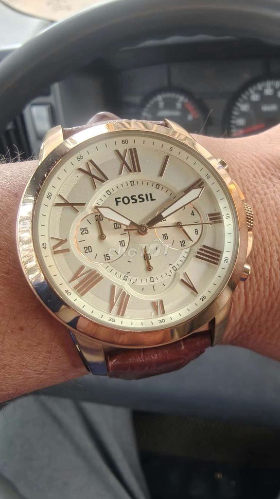 Đồng hồ Fossil Nam Thép Da Vàng Hồng Nâu 43. Mua bán Đồng hồ tại Huyện Trảng Bom Đồng Nai được đăng bởi Vân Anh hình 1