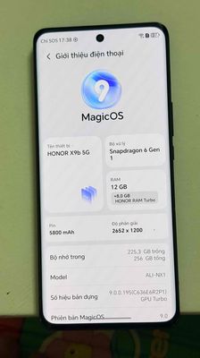 Honor X9b 5G 256GB Đen