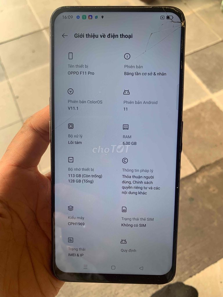 Oppo F11 pro ram 6/128 gb