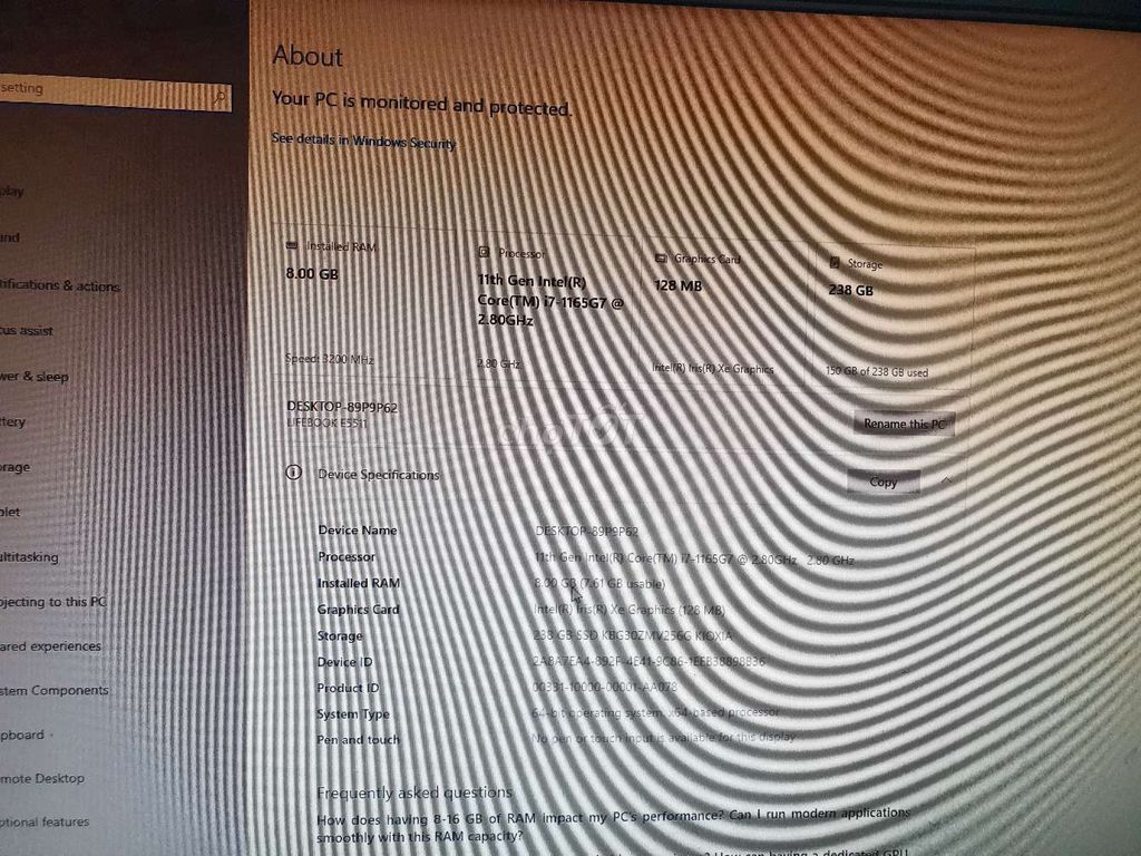 Fujitsu Core i7 Gen 11 8GB/256GB Đen. Mua bán Laptop tại Quận Ba Đình Hà Nội được đăng bởi Việt hình 1
