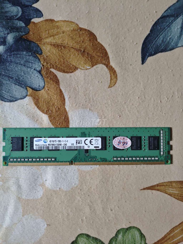 RAM Samsung 4G DDR3 Buss 1600 . Mua bán Linh kiện (RAM, Card...) tại Huyện Xuân Lộc Đồng Nai được đăng bởi Hữu Phúc hình 1
