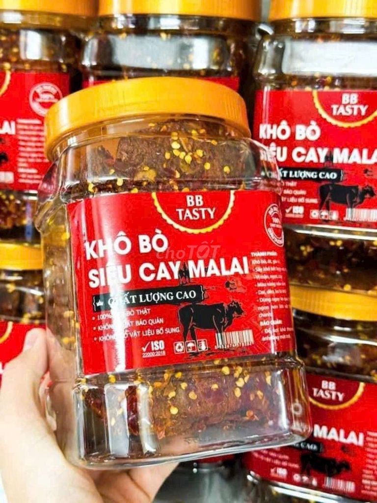 Khô bò miếng mã lai siêu cây hủ 450gr