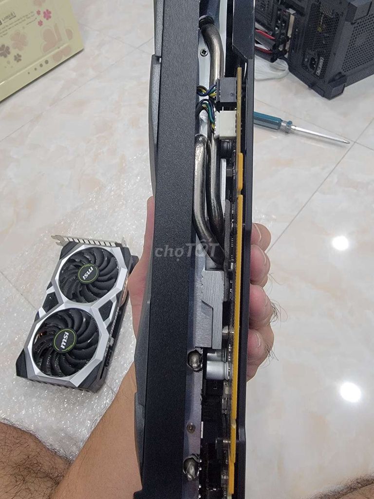 Vga rtx msi ventus 2x 3060ti full zin còn tem void