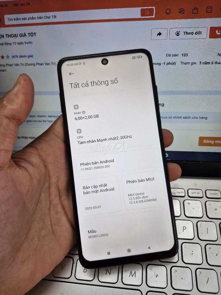 Xiaomi POCO X3 NFC 6GB.128GB PIN 5160 SNAP 732G. Mua bán Điện thoại tại Quận Bình Thạnh Tp Hồ Chí Minh được đăng bởi Dân Mobile hình 1