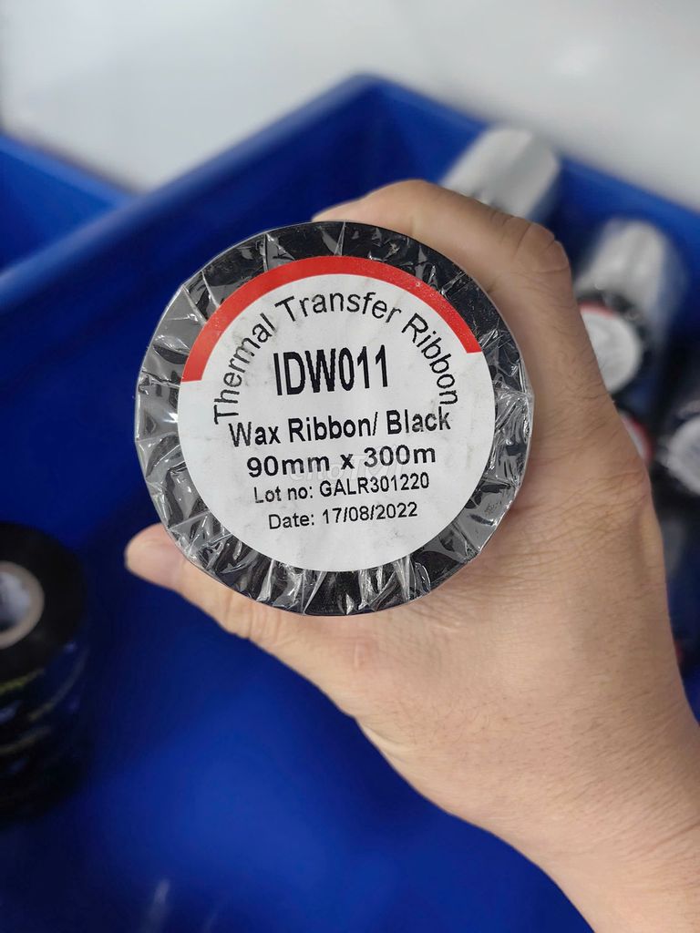  15 cuộn Ruy băng in nhiệt IDW011 Wax 90mm x 300m. Mua bán Đồ dùng văn phòng tại Thành phố Bắc Ninh Bắc Ninh được đăng bởi Bat tu Hoa hình 1
