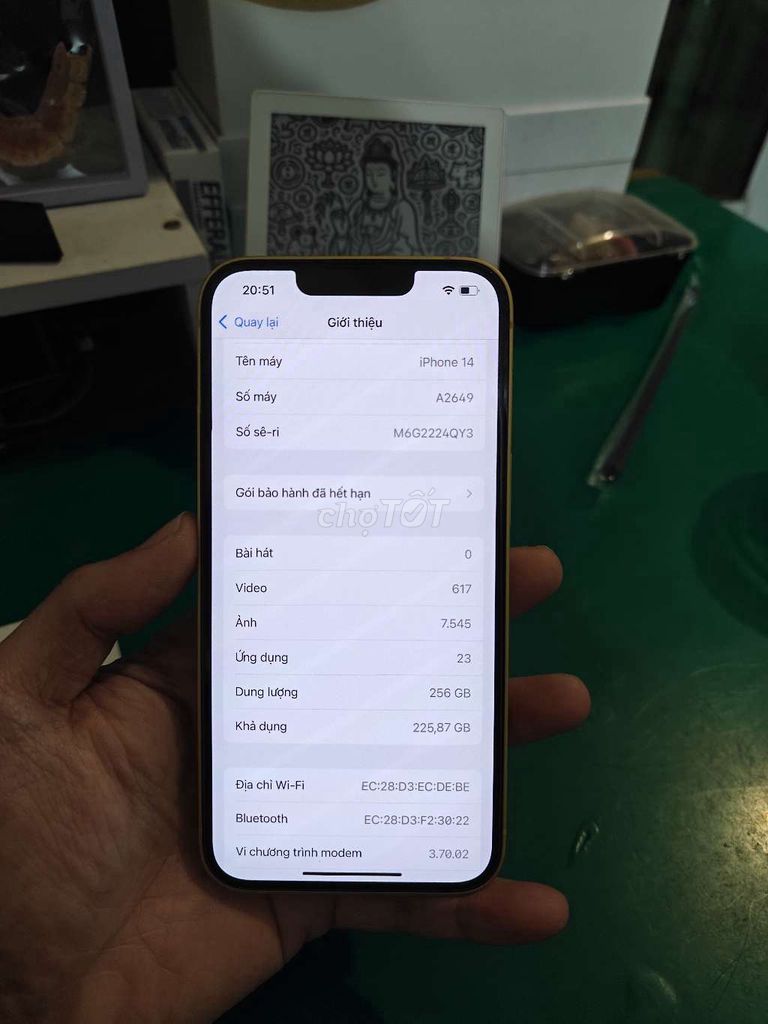 Apple iPhone 14 256GB Vàng. Mua bán Điện thoại tại Huyện Kim Bảng Hà Nam được đăng bởi tuấn rhm hình 1
