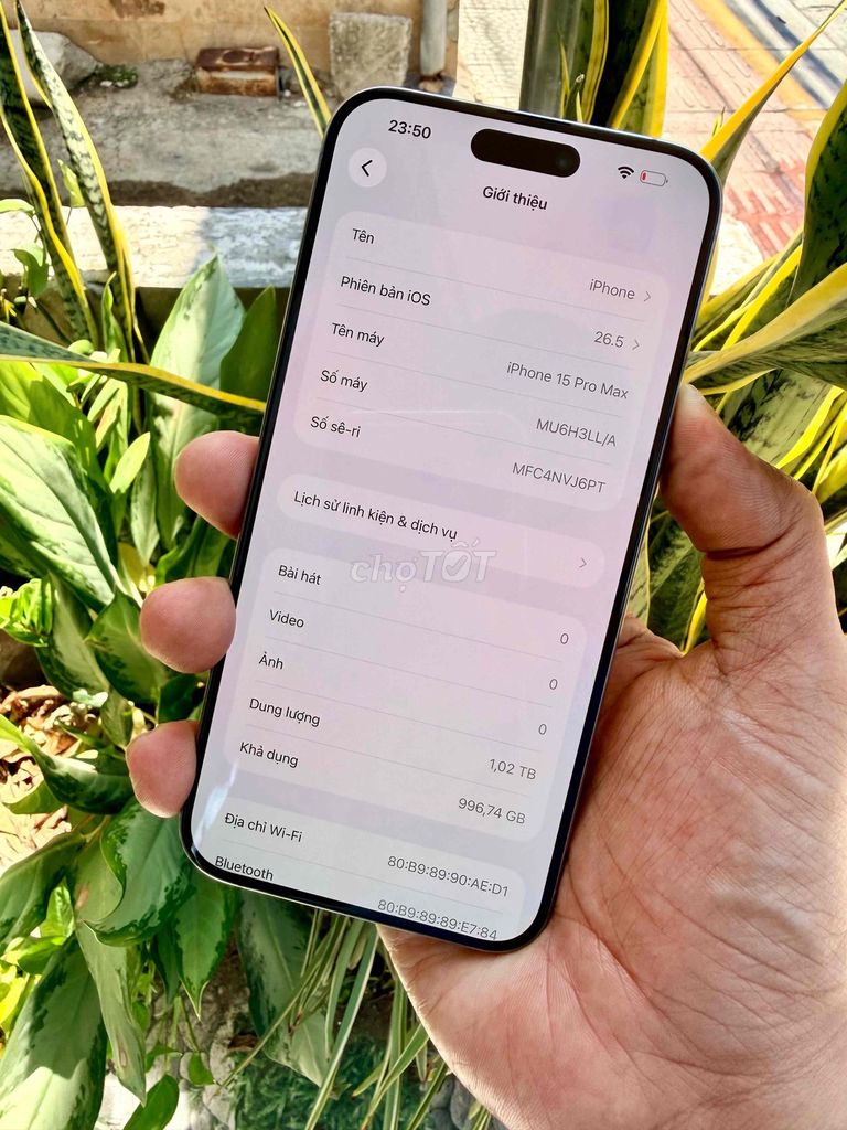 Apple iPhone 15 Pro Max 1TB Xám Like New. Mua bán Điện thoại tại Quận Thanh Khê Đà Nẵng được đăng bởi Dshop323TrầnCaoVân hình 1