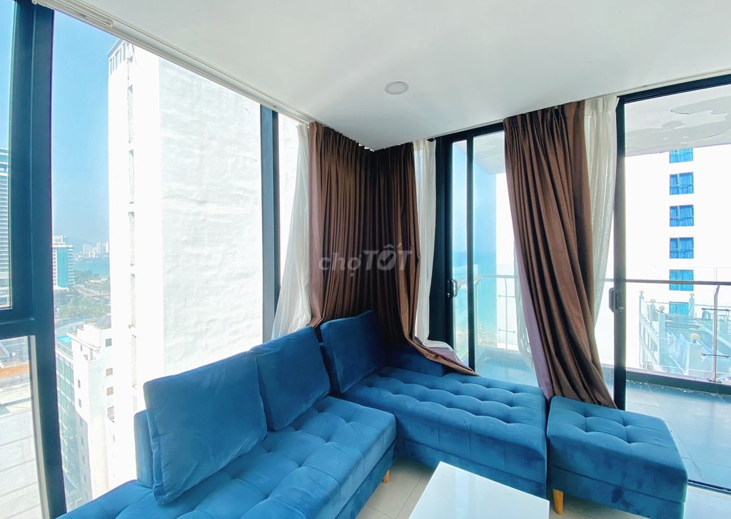 Cho Thuê Căn Hộ 2 Phòng Ngủ View Biển Góc 92m2 Maple Nha Trang