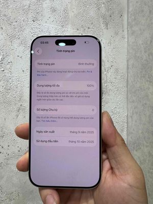 iPhone 17 pro 1TB quốc tế Mỹ new 100% chưa sử dung. Mua bán Điện thoại tại Quận 10 Tp Hồ Chí Minh được đăng bởi thông