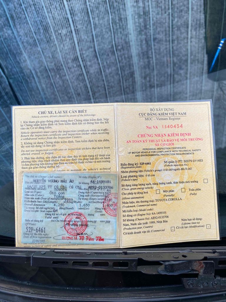 Toyota Corrolla 1989 đăng kiểm mới.. Mua bán Ô tô tại Huyện Củ Chi Tp Hồ Chí Minh được đăng bởi nguyễn luân ôtô củ chi hình 9