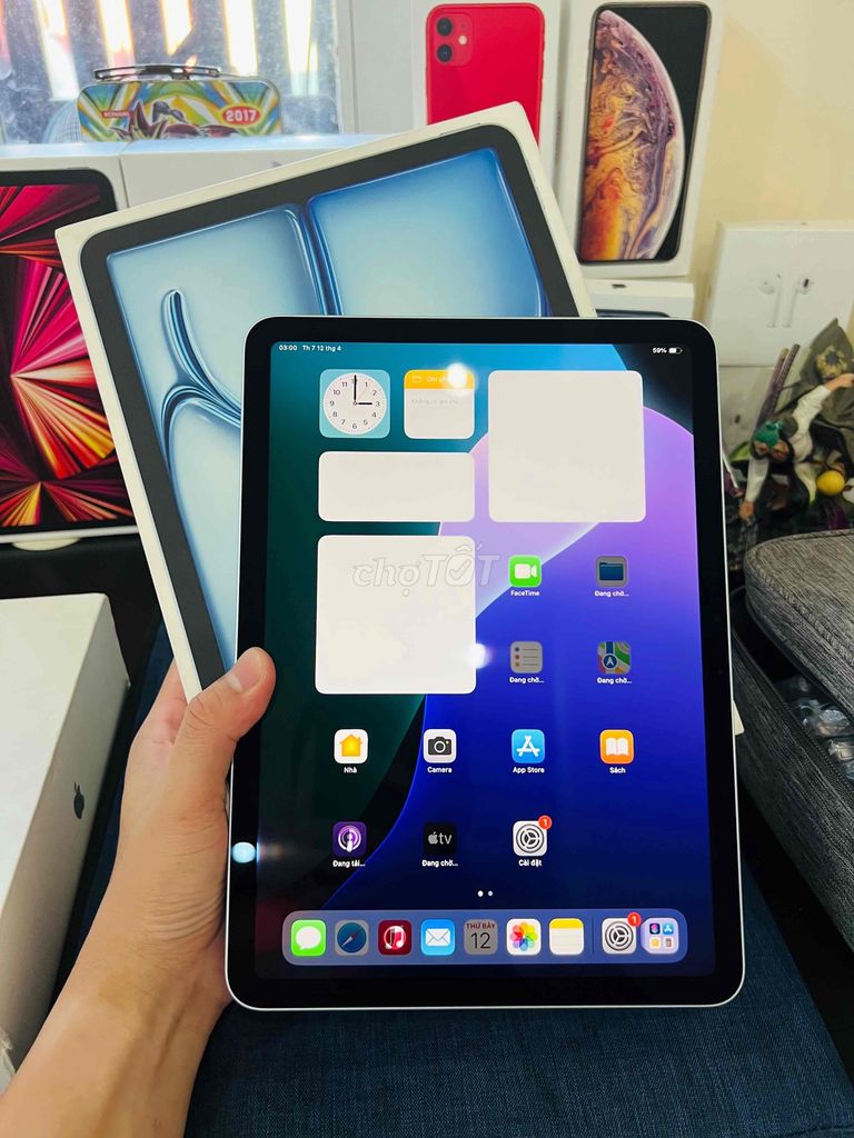 iPad Air 11 inch M3 128GB Wifi - BH FPT 04/2027. Mua bán Máy tính bảng tại Thành phố Thủ Đức Tp Hồ Chí Minh được đăng bởi ChungStore hình 2