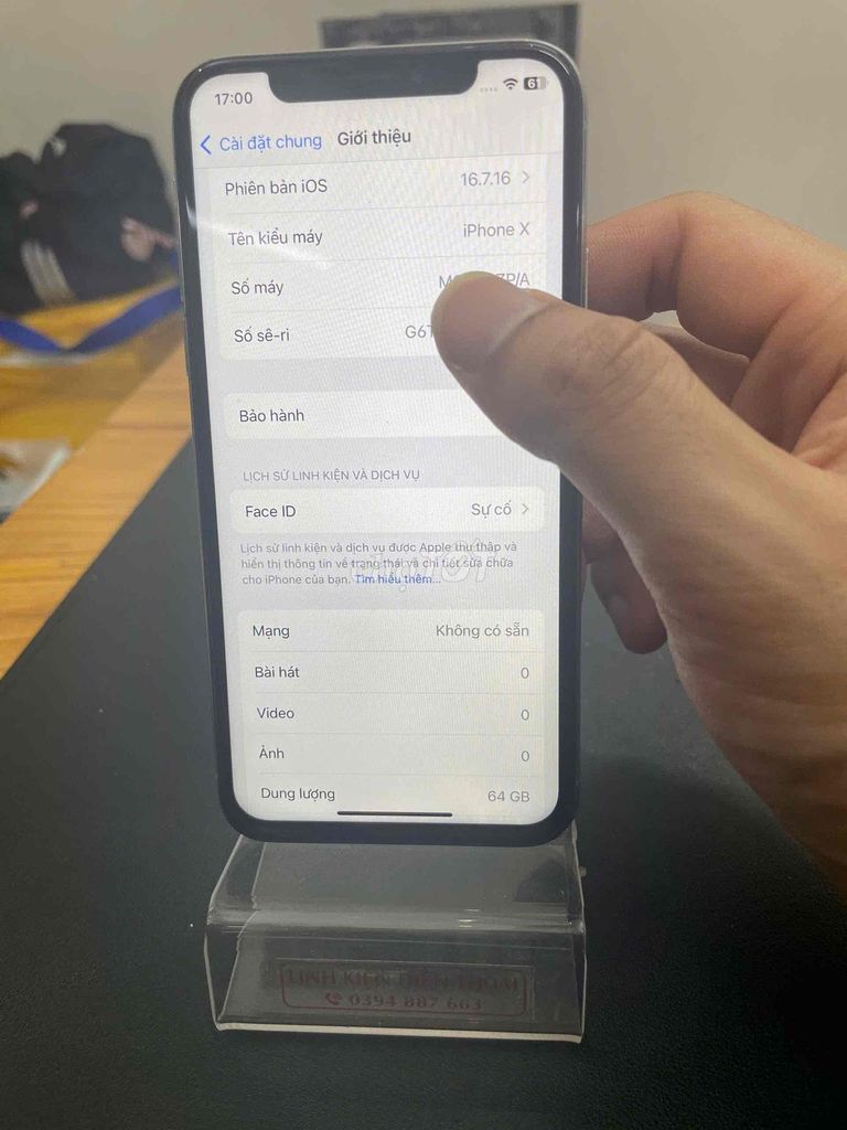 Apple iPhone X 64GB Trắng Like New. Mua bán Điện thoại tại Quận Đống Đa Hà Nội được đăng bởi Shop điện thoại cũ hình 1