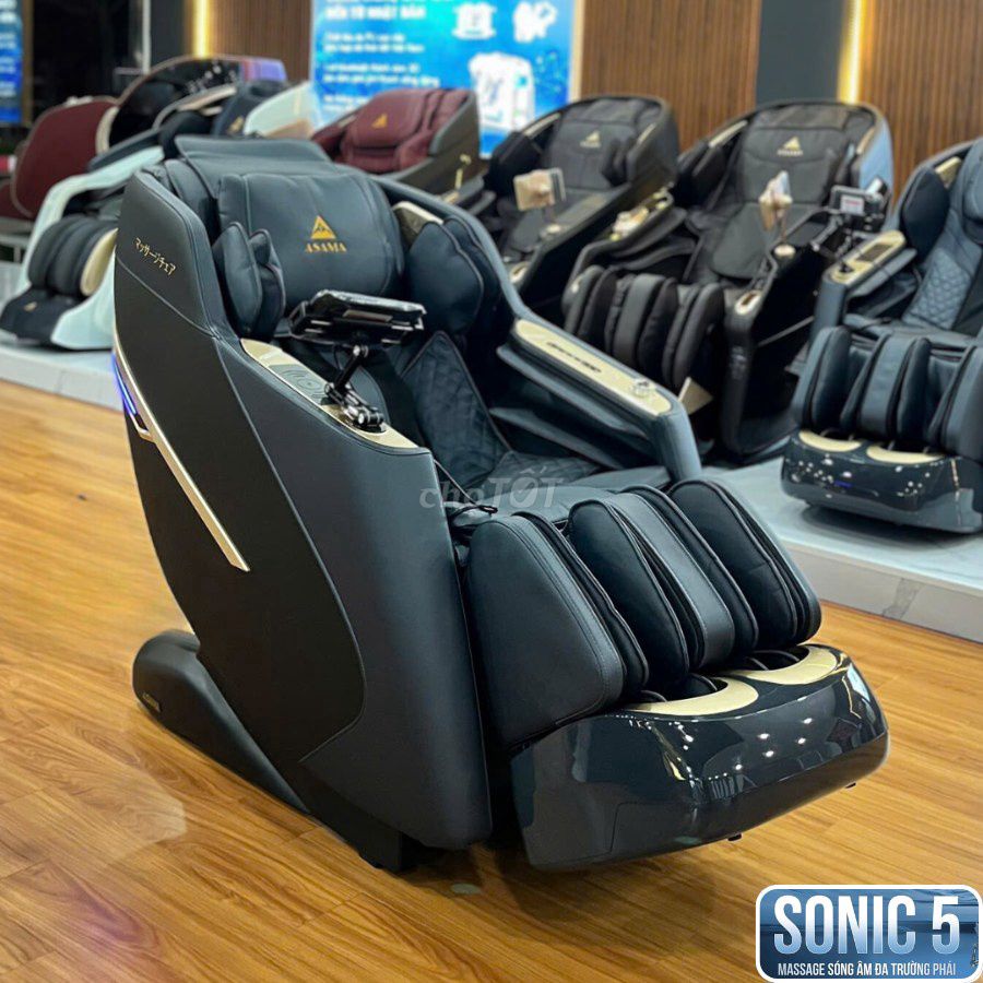 Ghế massage ASAMA SONIC 5 Đen. Mua bán Bàn ghế tại Huyện Cái Bè Tiền Giang được đăng bởi Thảo Sương ASAMA hình 1